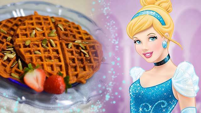 Cinderella's Dreamy Pumpkin Waffles