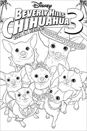 beverly hill chihuahuas coloring pages