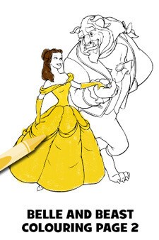 Download Chip & Mrs. Potts Colouring Page | Disney Movies | Indonesia