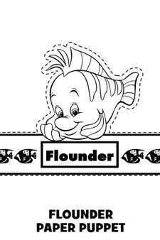 flounder from the little mermaid coloring pages