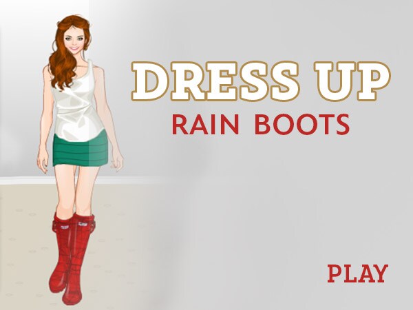 dress up rain boots