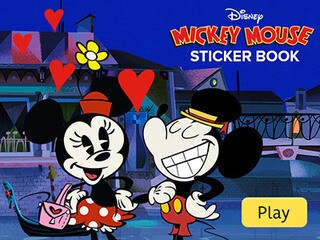 Mickey Mouse Friends Disney Sticker Book Gambar Animasi Kartun