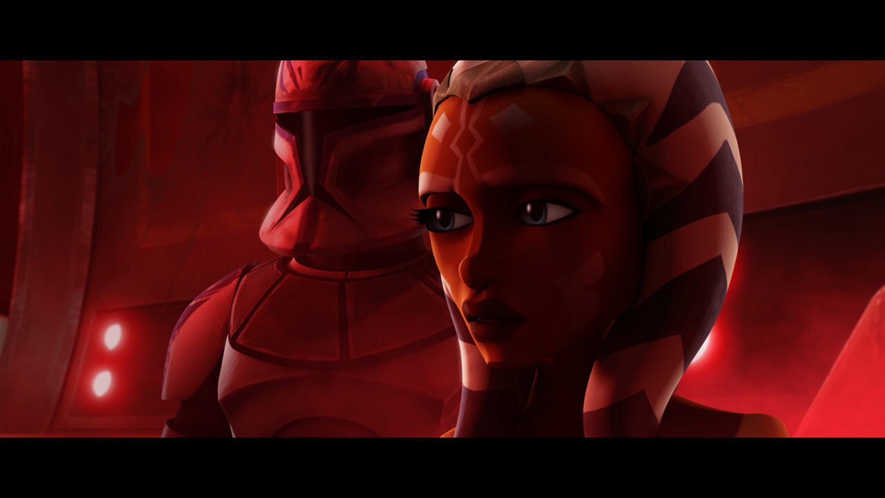 In Ahsoka's safe room, the clones discover that some of the virus made it past the sealing doors....