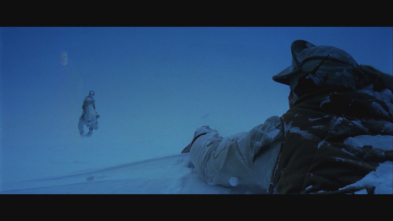 The wind and cold bearing down on him, Luke has a vision of Obi-Wan Kenobi. The Jedi spirit tells...