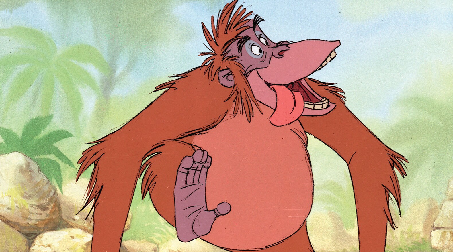 "What I desire is Man's Red Fire to make my dream come true!" King Louie (voice of Louis Prima) from the Disney movie The Jungle Book (1967).