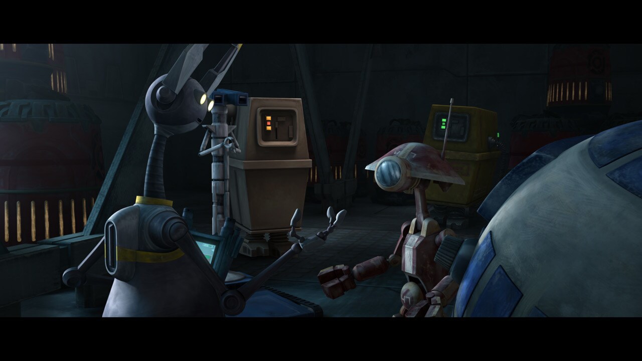 In the hangar bay, Bunny leads D-Squad to their shuttle -- it's where the rest of the survivors a...