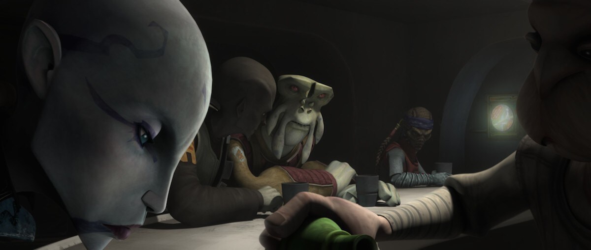  Patrons of Mos Eisley Cantina, including Asajj Ventress