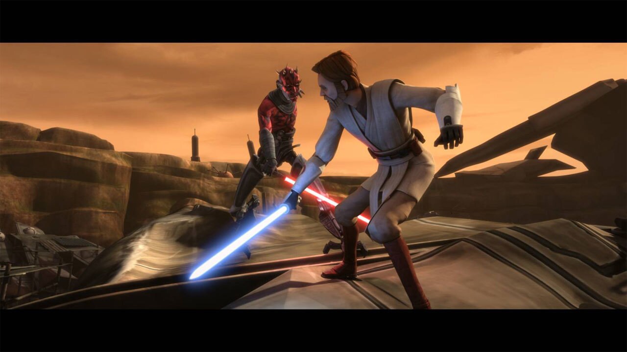 Obi-Wan Kenobi and Adi Gallia were able to follow Maul's path of destruction to Florrum. Maul lam...