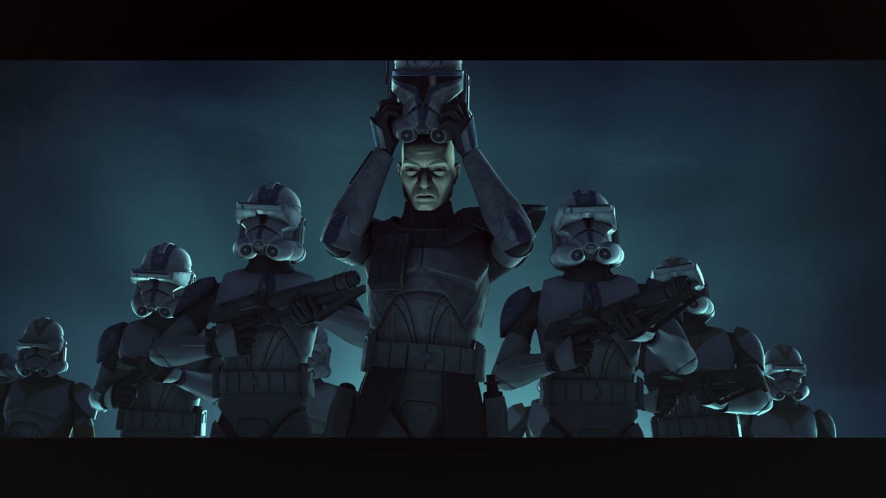 Captain Rex gathers the survivors of his platoon. He informs them that he is about to undertake a...