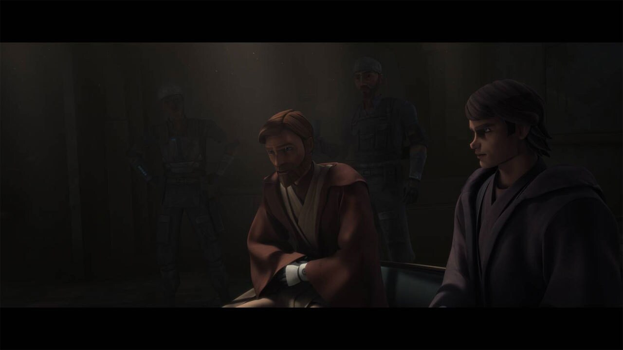 The rebels and Jedi return to their safe house. While the Jedi congratulate the rebels on their s...