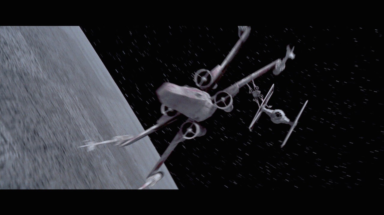 After the X-wings eluded the Death Star’s turbolasers above Yavin, TIE fighters from the battle s...