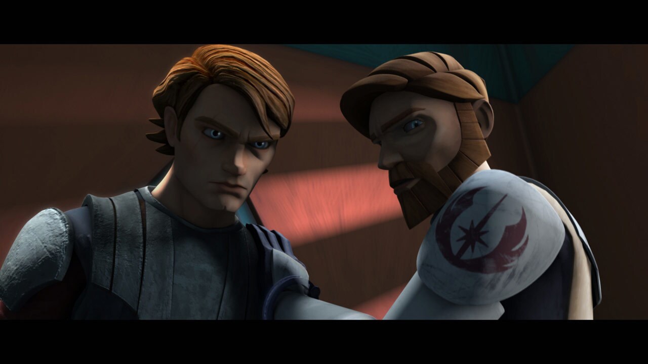 Anakin Skywalker and Obi-Wan Kenobi awaken in a prison cell at the Weequay pirate compound on Flo...