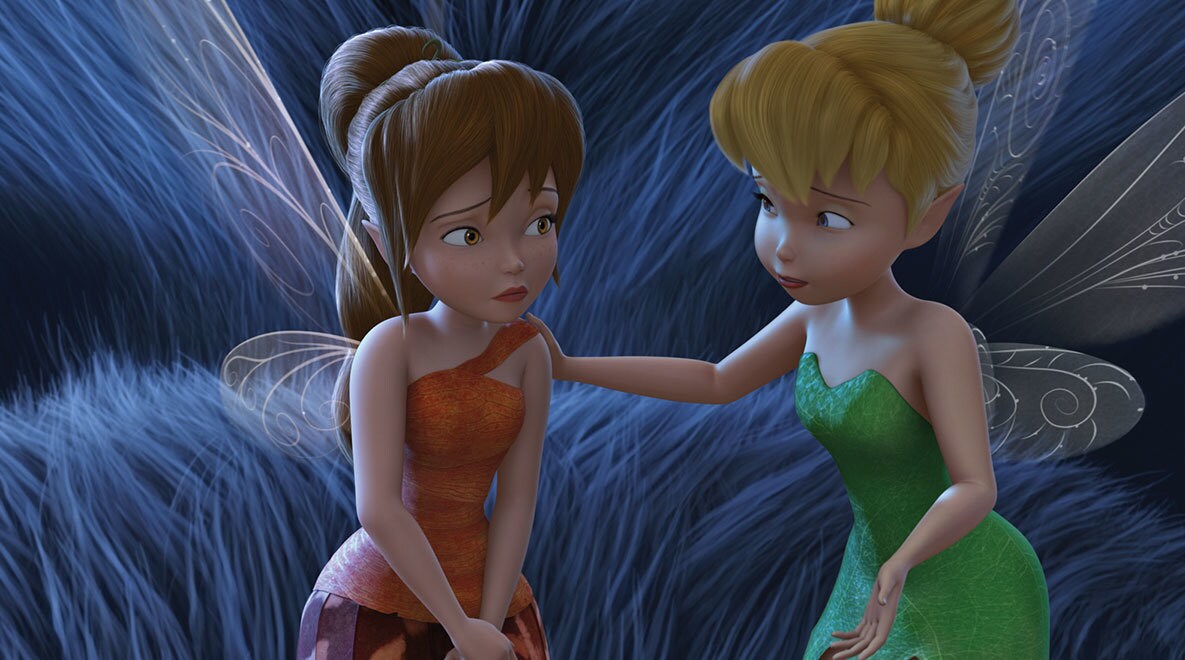 Tinker Bell never likes to see Fawn upset.