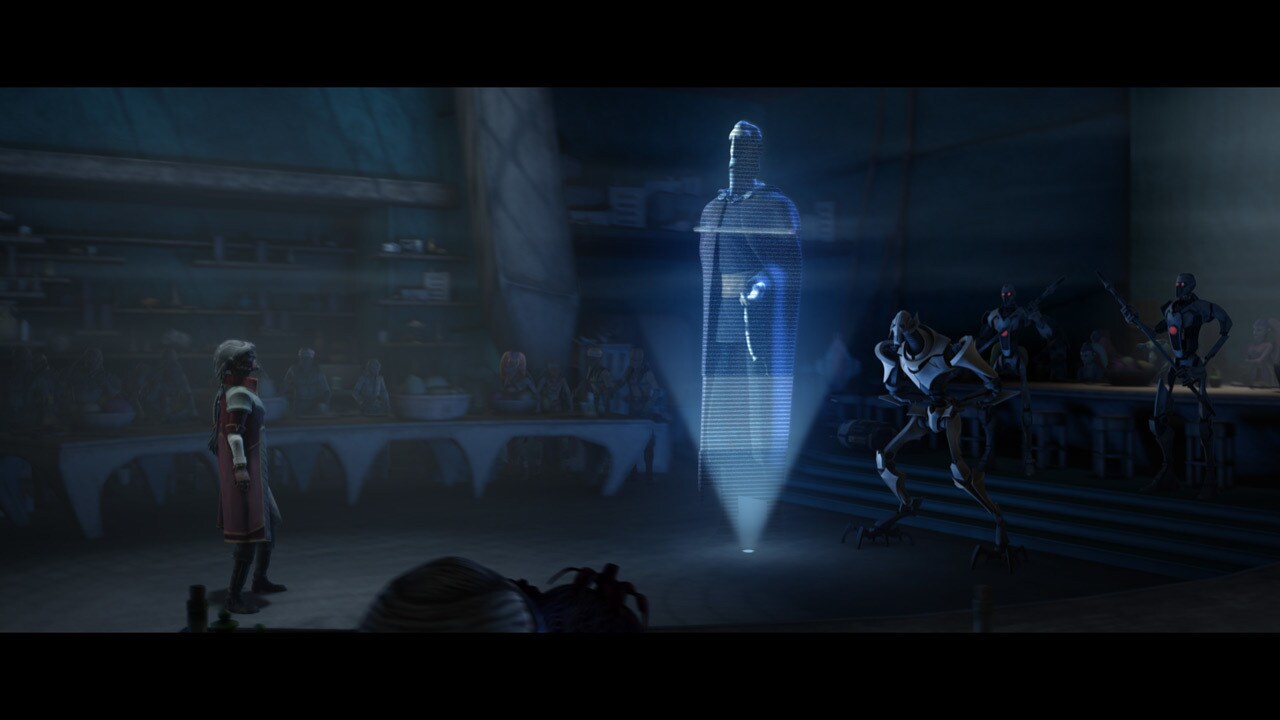 A towering hologram of Count Dooku greets Hondo coldly, recalling their past together and the tim...