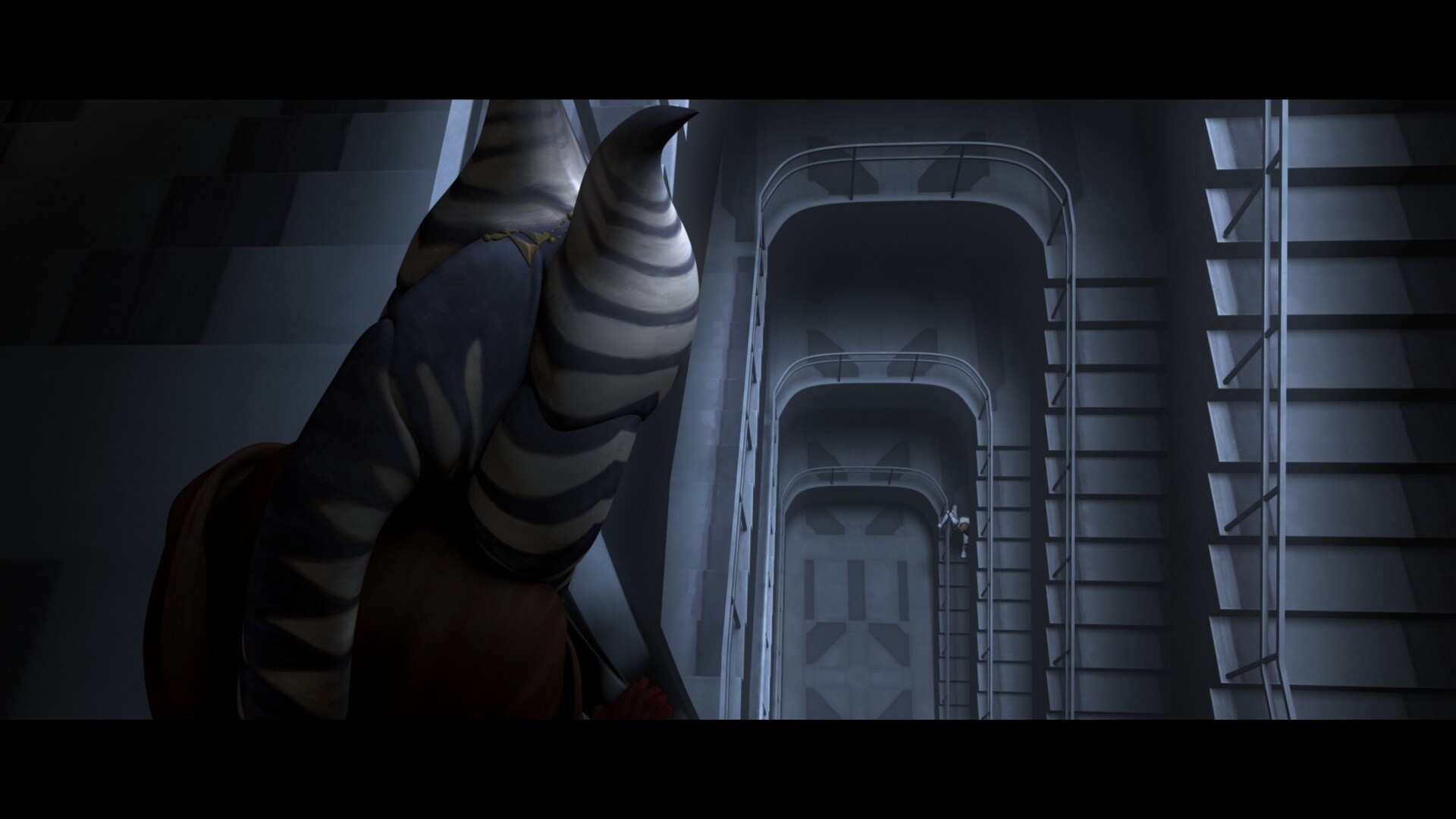 Fives runs out of the chamber into the corridor. Palpatine concludes that Nala Se was correct -- ...
