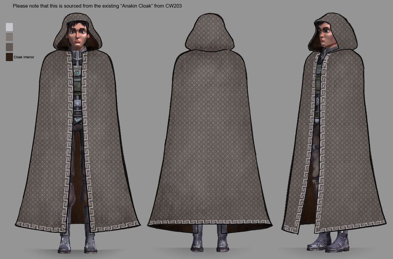 Lux Bonteri in robes; character design illustration by Will Nichols.