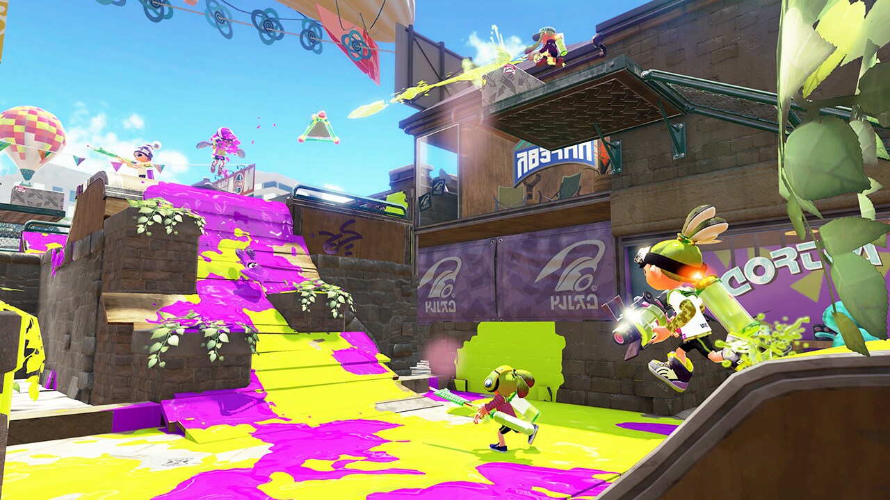 Compete in the ultimate chaos-of-color Turf Wars
