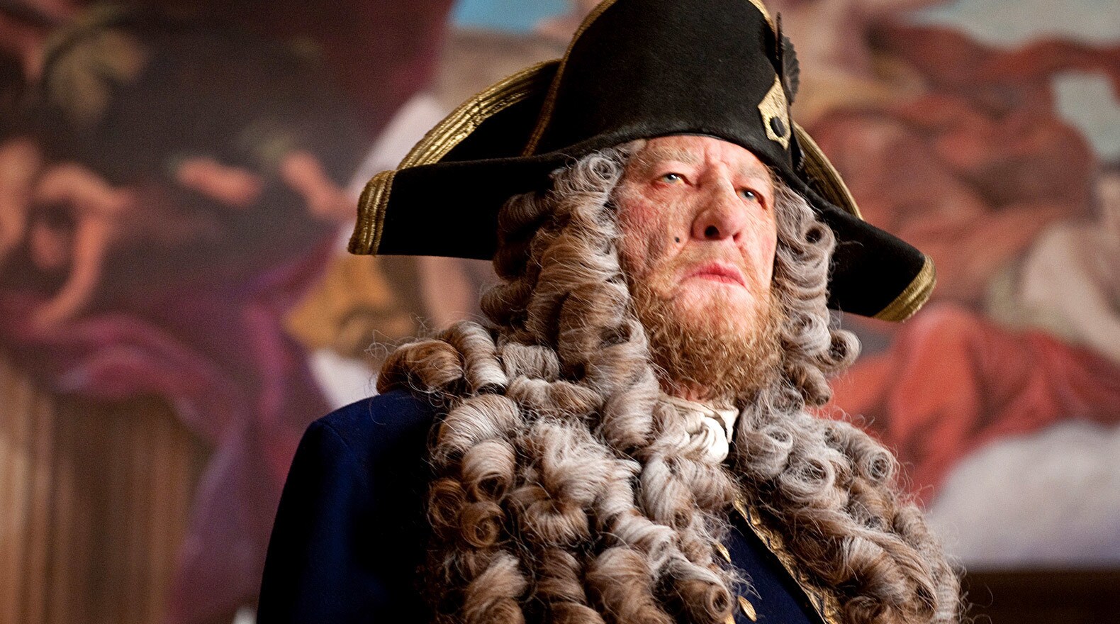 Turning from his pirate ways, Barbossa becomes a privateer for King George's Royal Navy...for now.