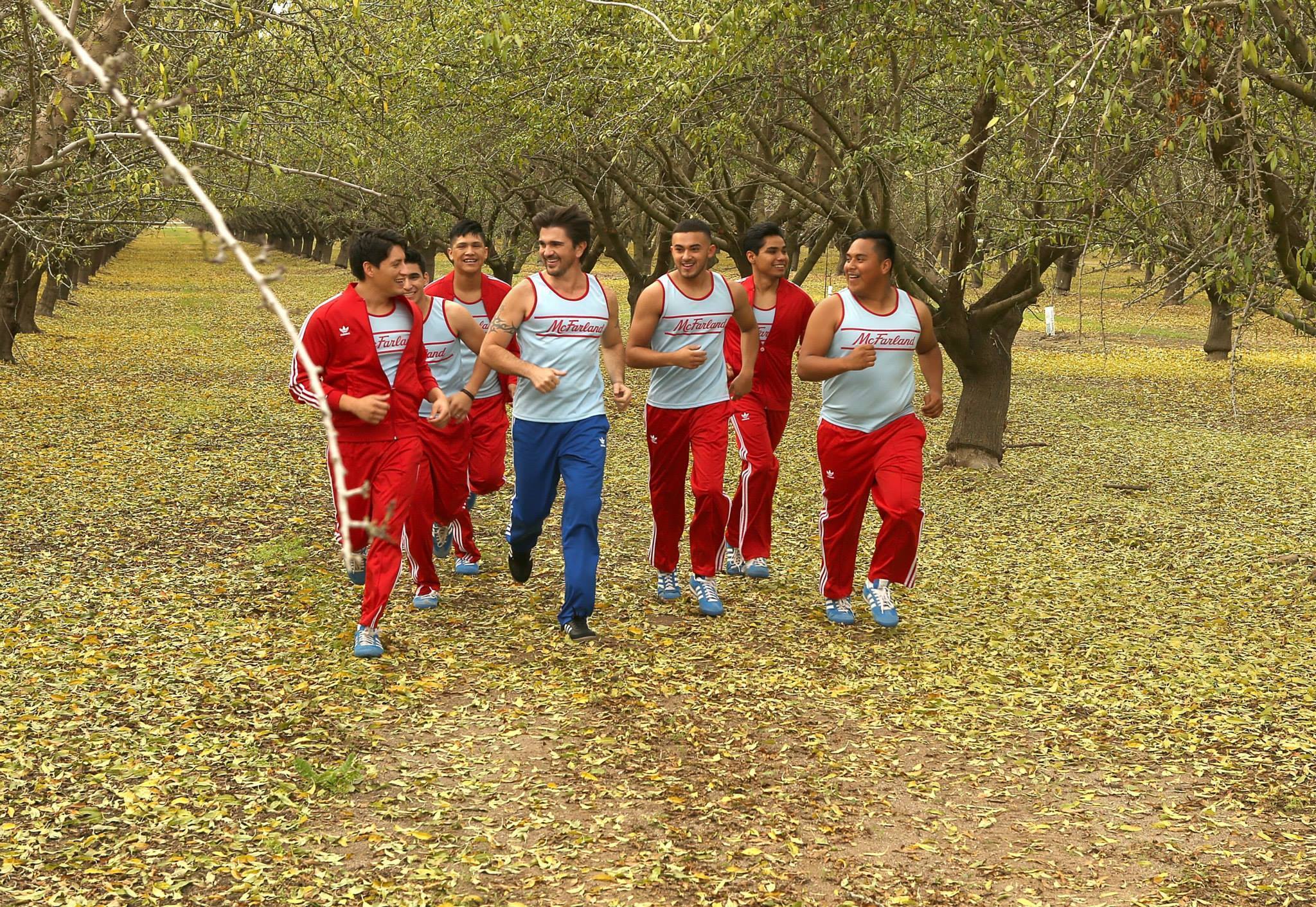 Group of teenagers jogging in "McFarland, USA"