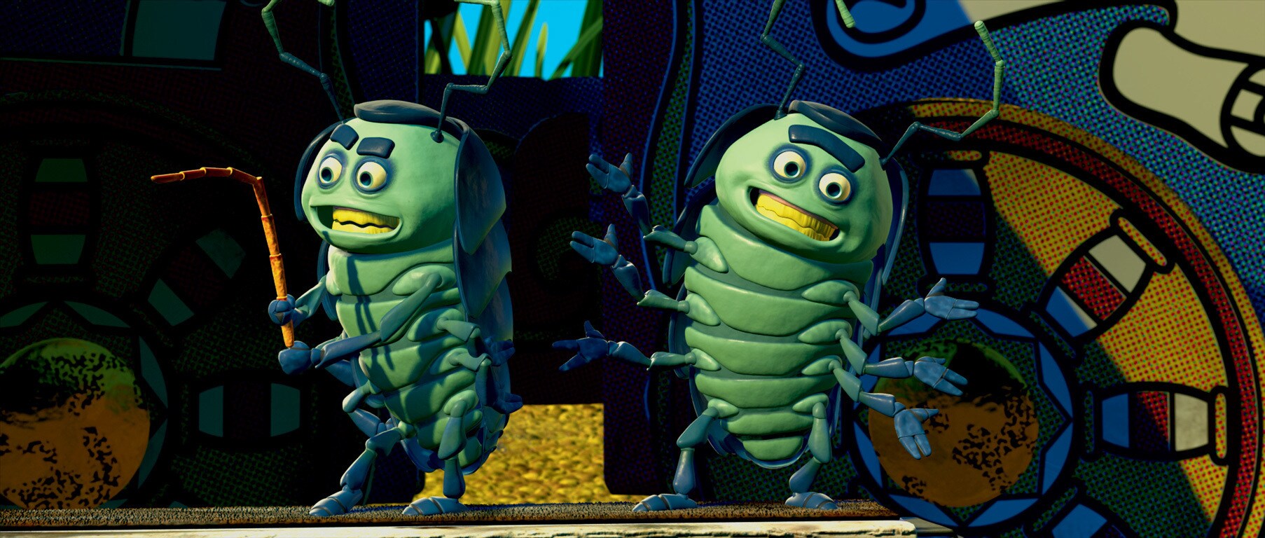 Tuck and Roll from "A Bug's Life"