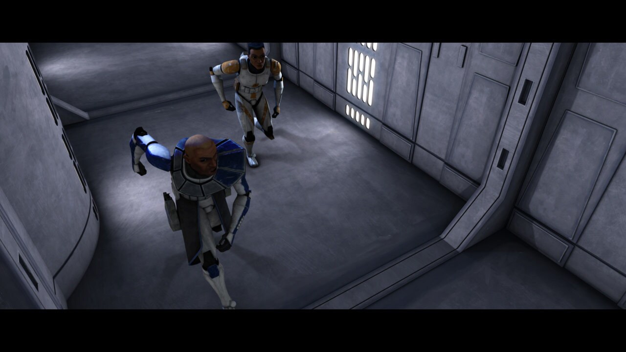 As the Jedi decide to investigate behind enemy lines, Rex notices a comlink open -- someone's bee...