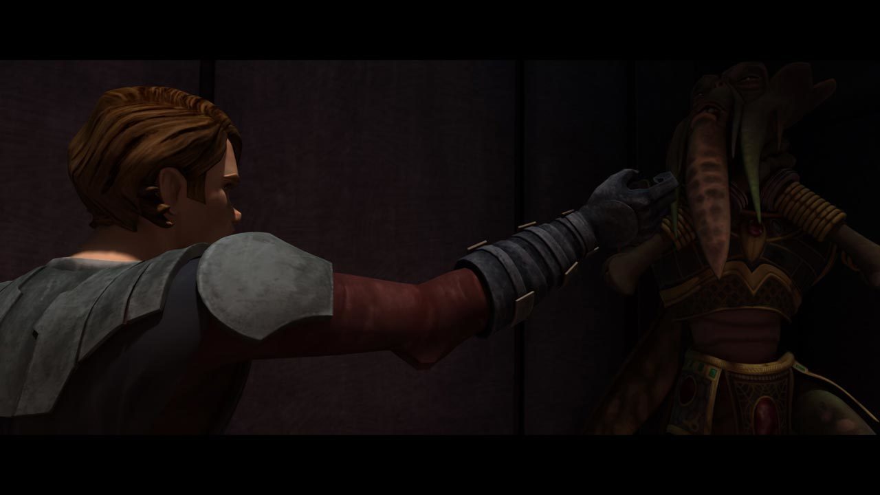 During the campaign to retake Geonosis from the Separatists, Anakin was left alone with a capture...