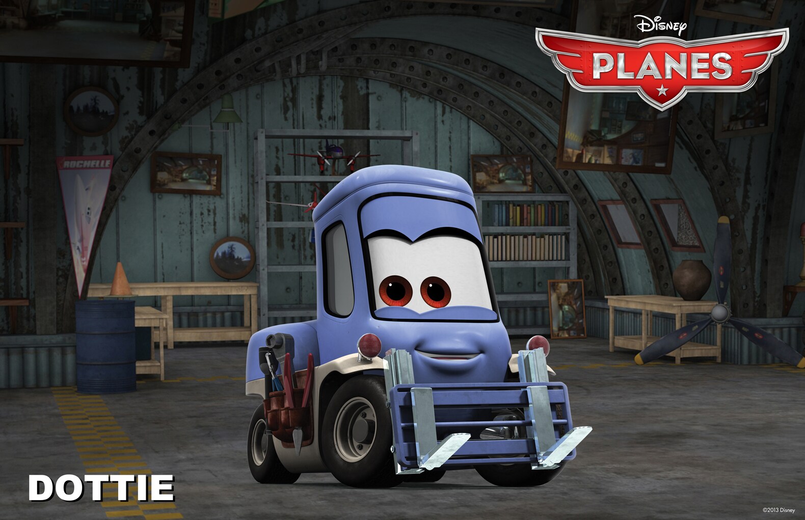 Dottie the forklift from the movie "Planes"