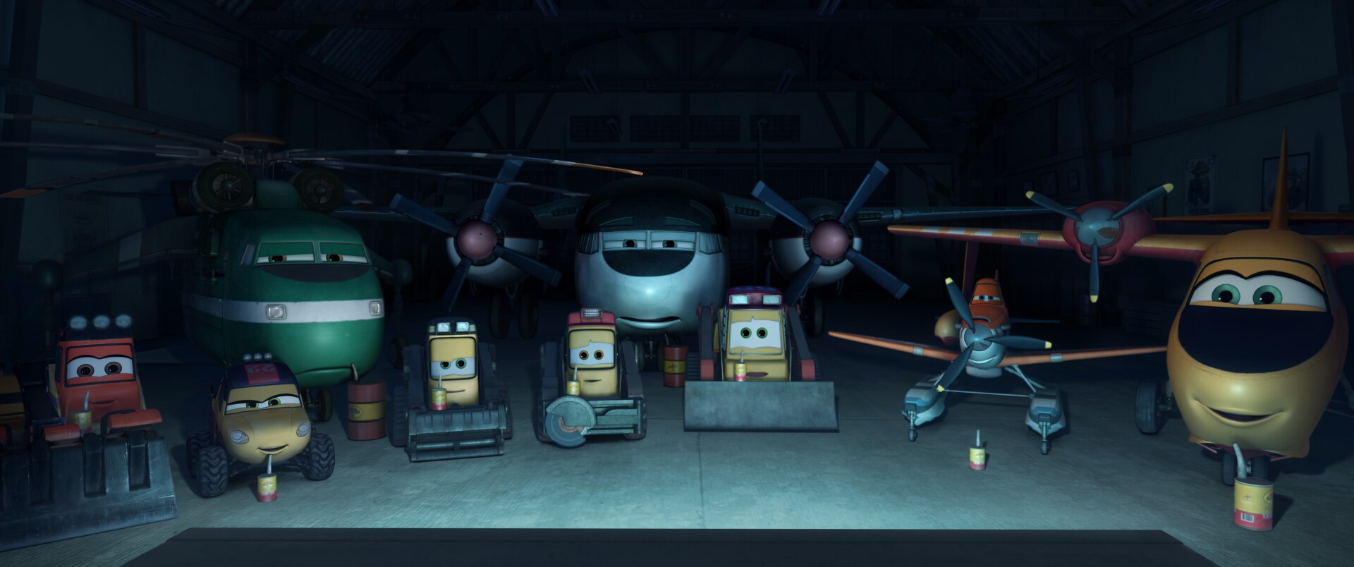 Characters from the movie "Planes: Fire & Rescue"