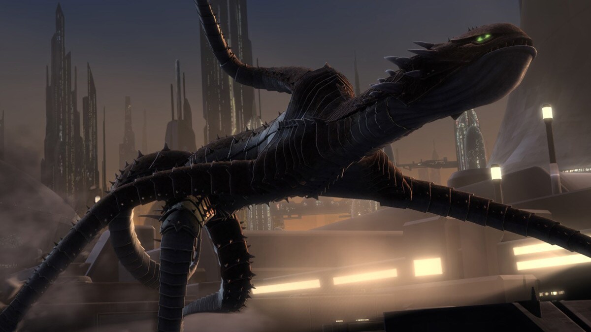 The Zilo Beast roaming through Coruscant