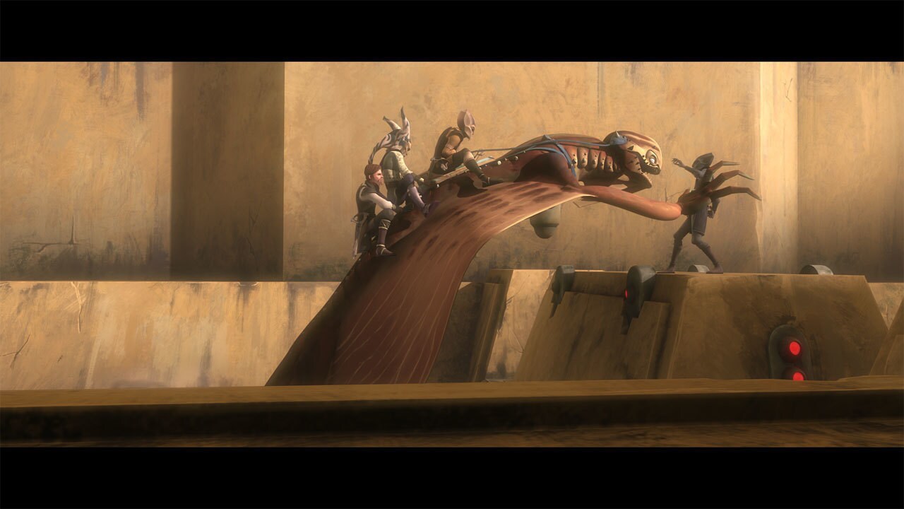 In the slave cells of the royal palace, Rex and Obi-Wan find a single Togruta prisoner, Governor ...