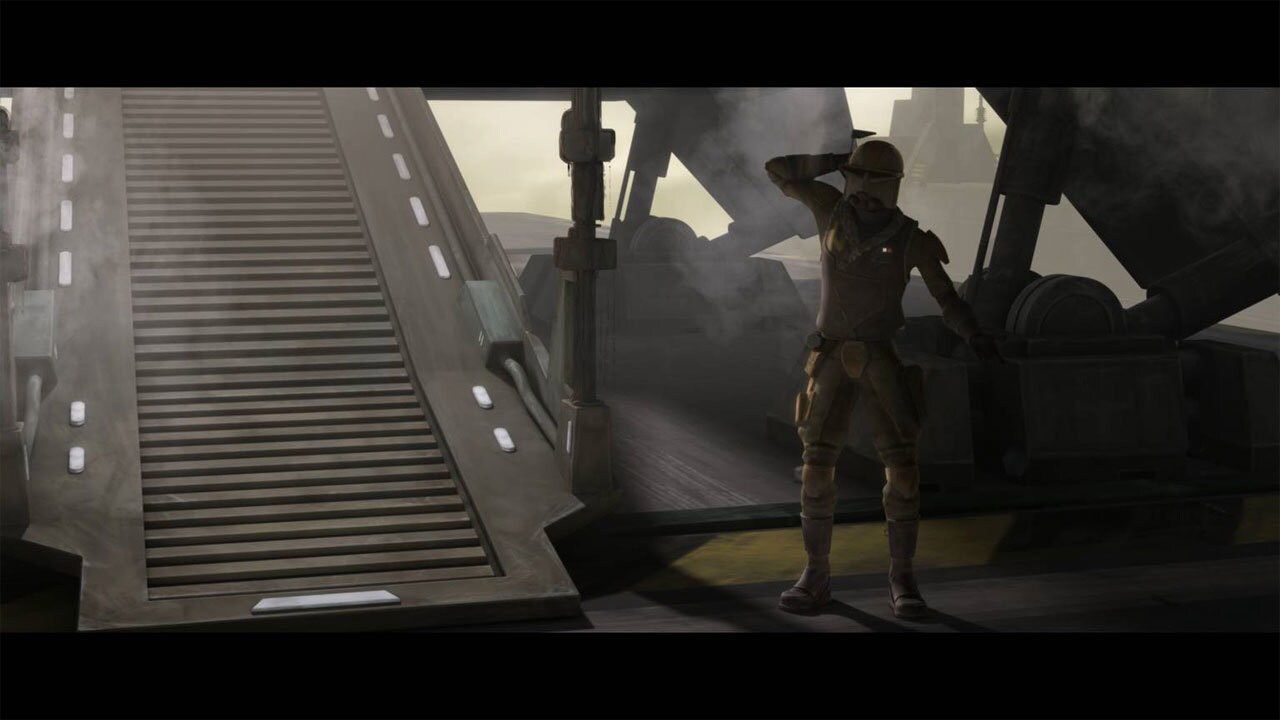 Obi-Wan Kenobi is wearing his Rako Hardeen disguise (from Season Four's "Deception" arc) when he ...