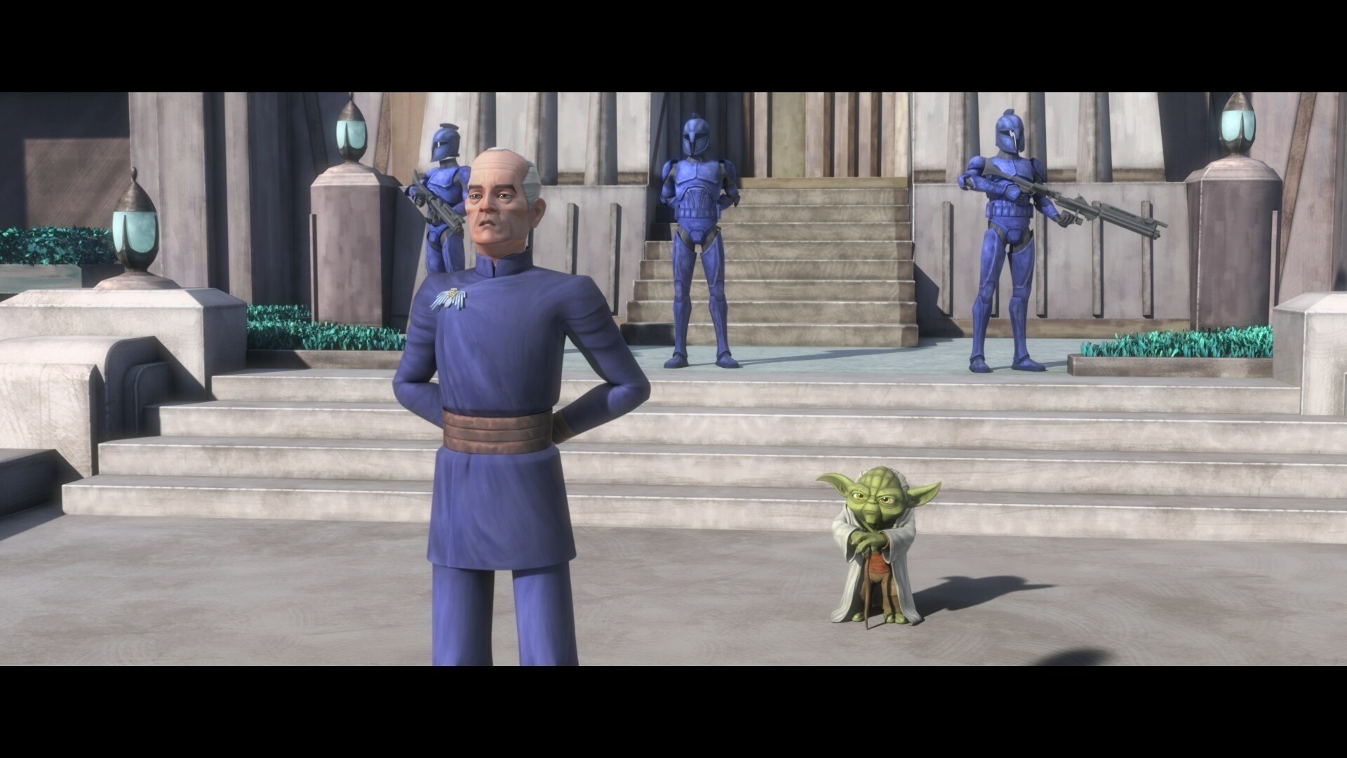 Speaking with Valorum at the former Chancellor's residence, Yoda learns that Valorum had assigned...