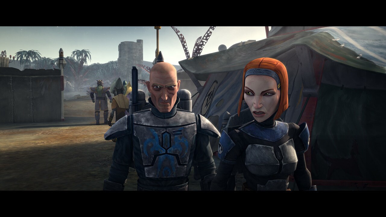 As Bo-Katan and Pre Vizsla depart to make preparations, she exchanges private words of doubt and ...