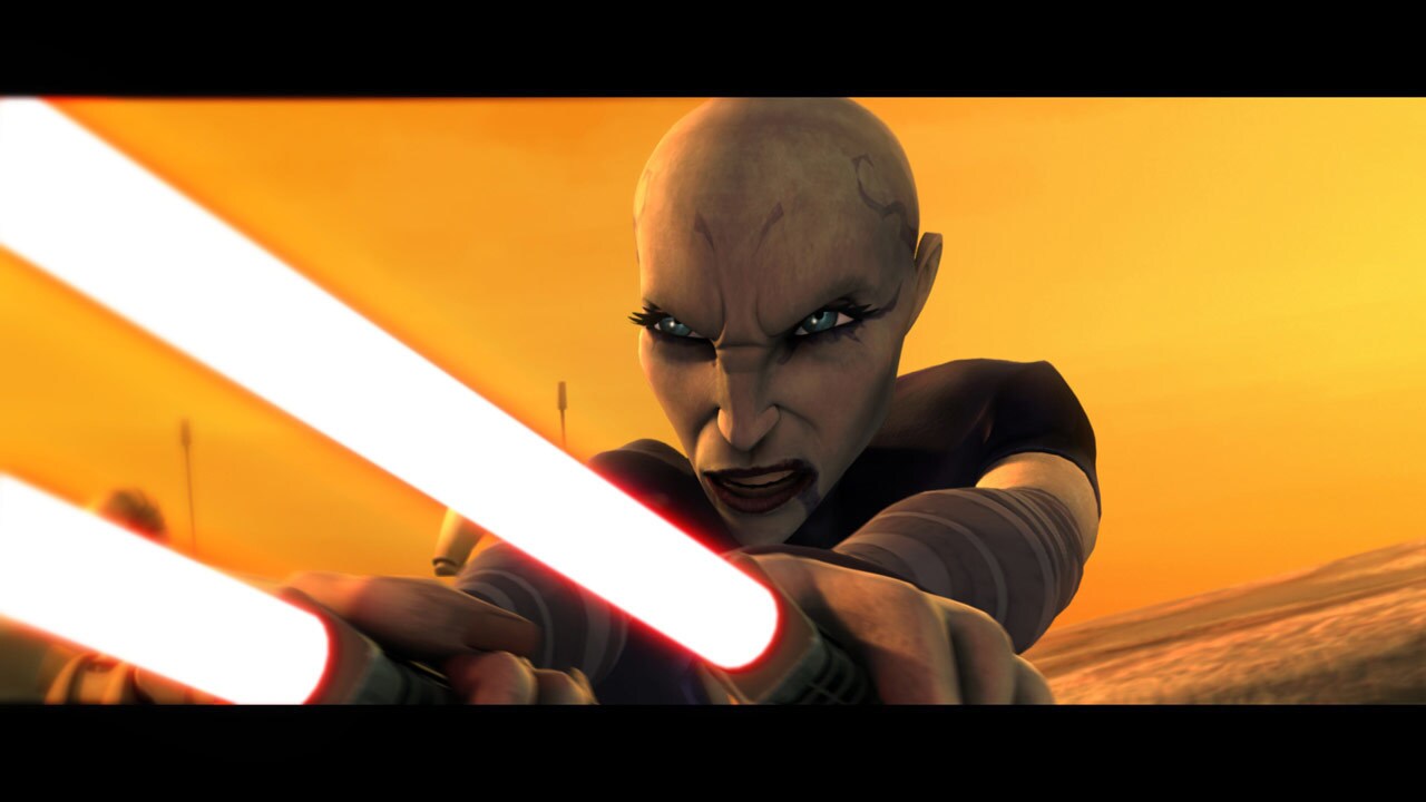 Impressed, Katuunko agrees to join the Republic.  The holographic Dooku orders Ventress to assass...