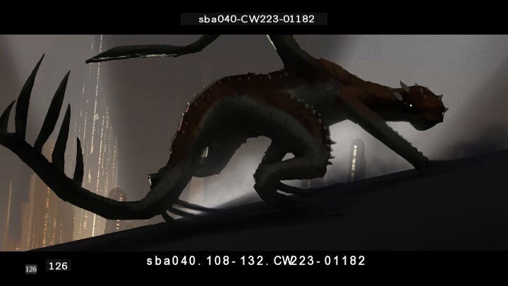 Concept art of the Zillo Beast on Coruscant