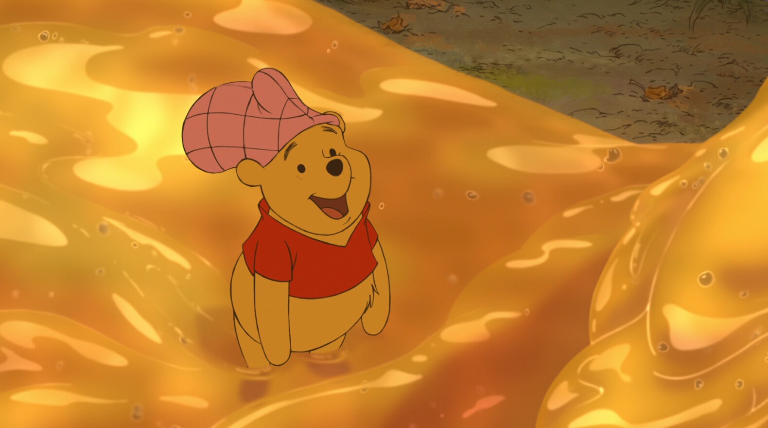 This is what happy Pooh Bear looks like.