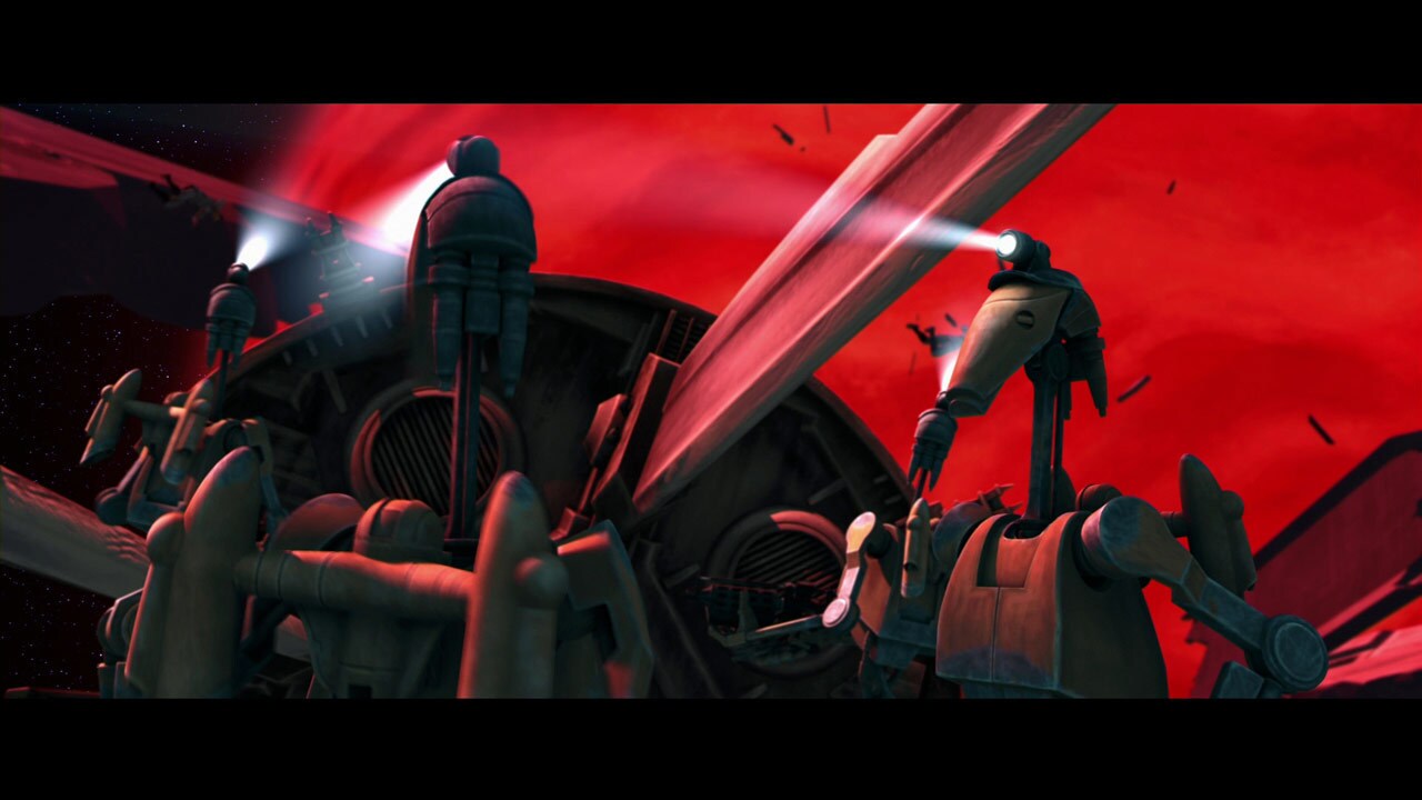 General Grievous wants no witnesses. He wants to keep his weapon a secret. He dispatches rocket b...