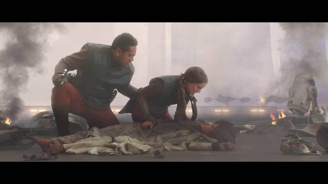 Amidala's starship suffered a deadly attack when it arrived on Coruscant. Amidala believed that i...