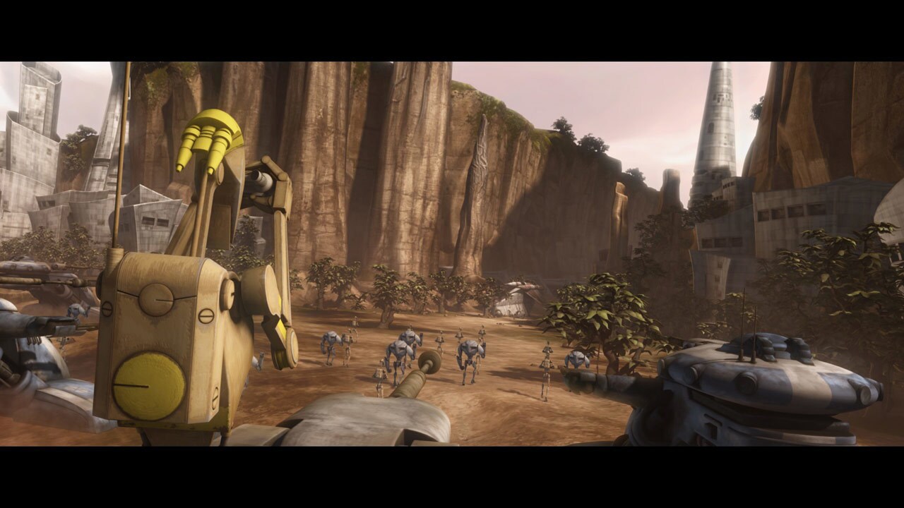 Jedi Master Di readies his plan with the aid of Clone Captain Keeli. He tells one of the Twi'lek ...