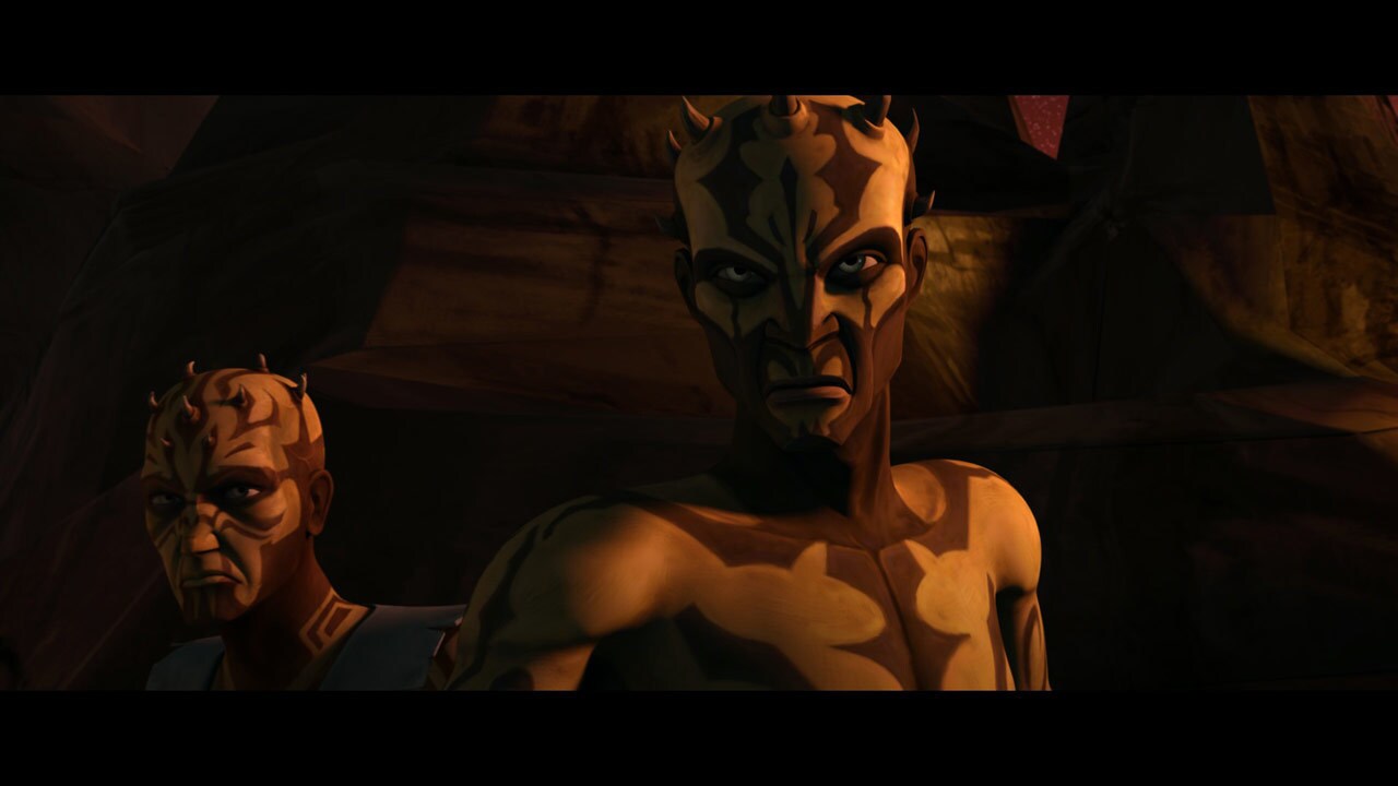 With four warriors remaining, the second test takes place in darkness. Ventress suggests that to ...