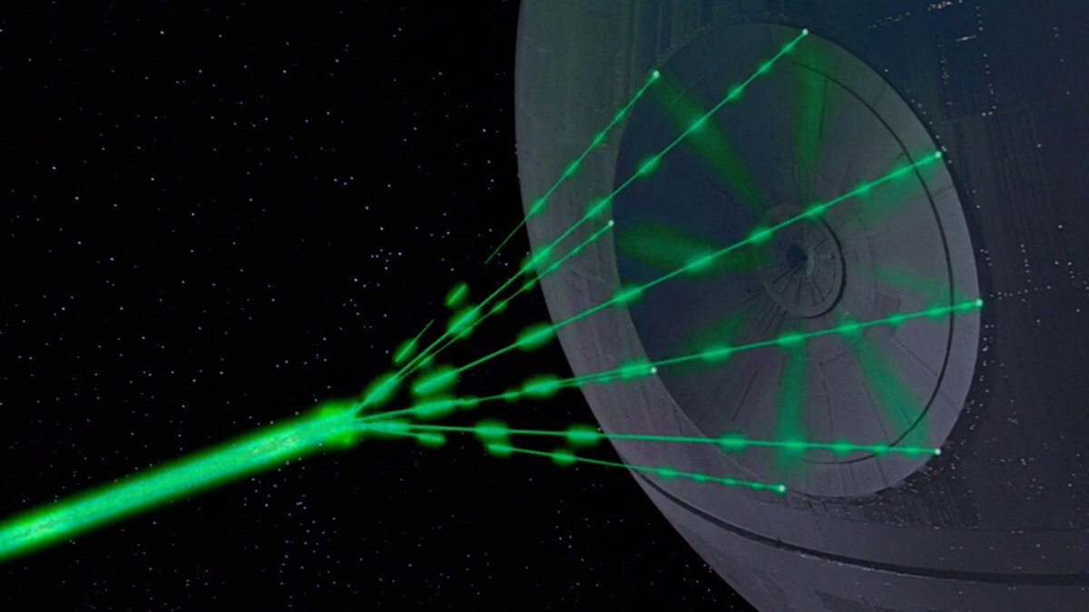 The Death Star firing its Superlaser