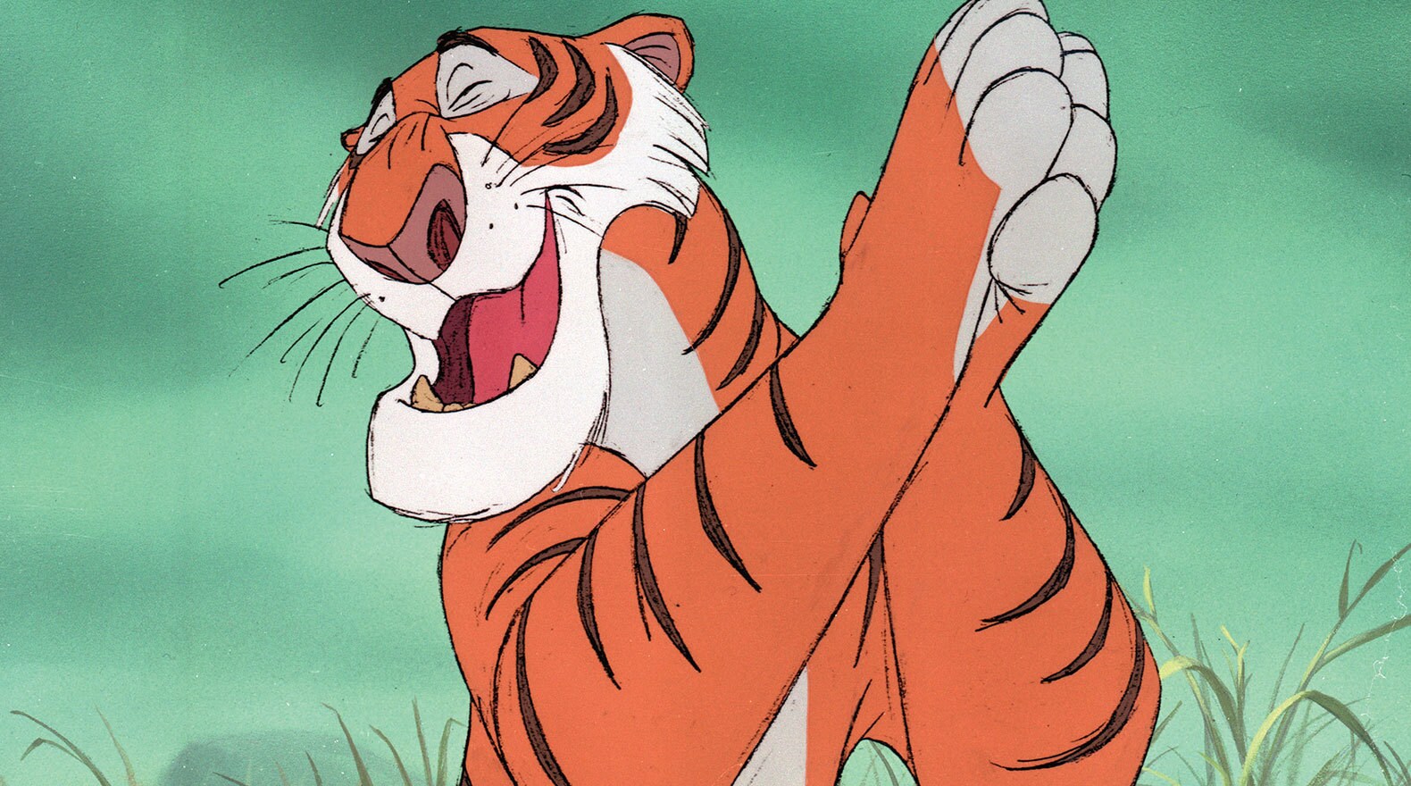"Now, I'm going to close my eyes and count to ten. It makes the chase more interesting... for me." Shere Khan (voice of George Sanders) from the Disney movie The Jungle Book (1967).