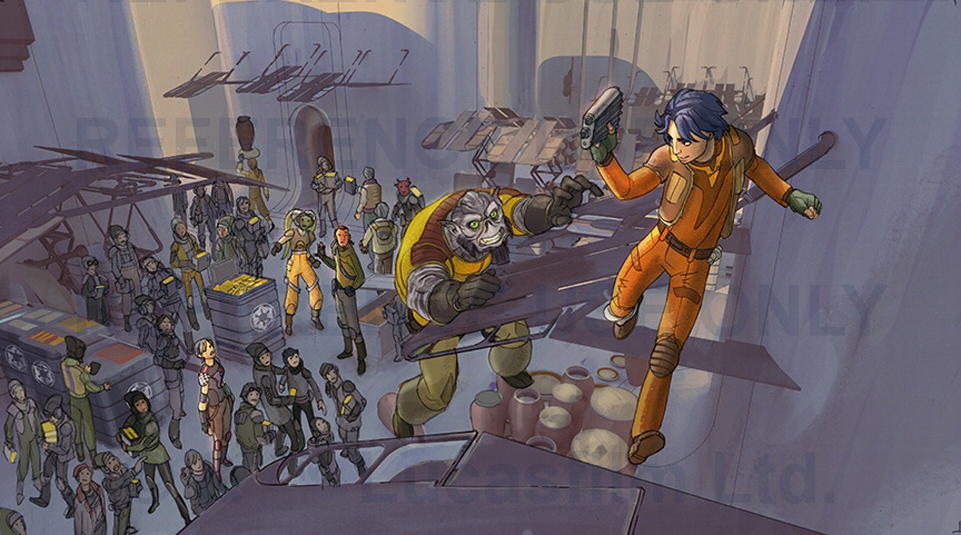 During the animatic of this episode, the extensive speeder bike chase out of Capital City was add...