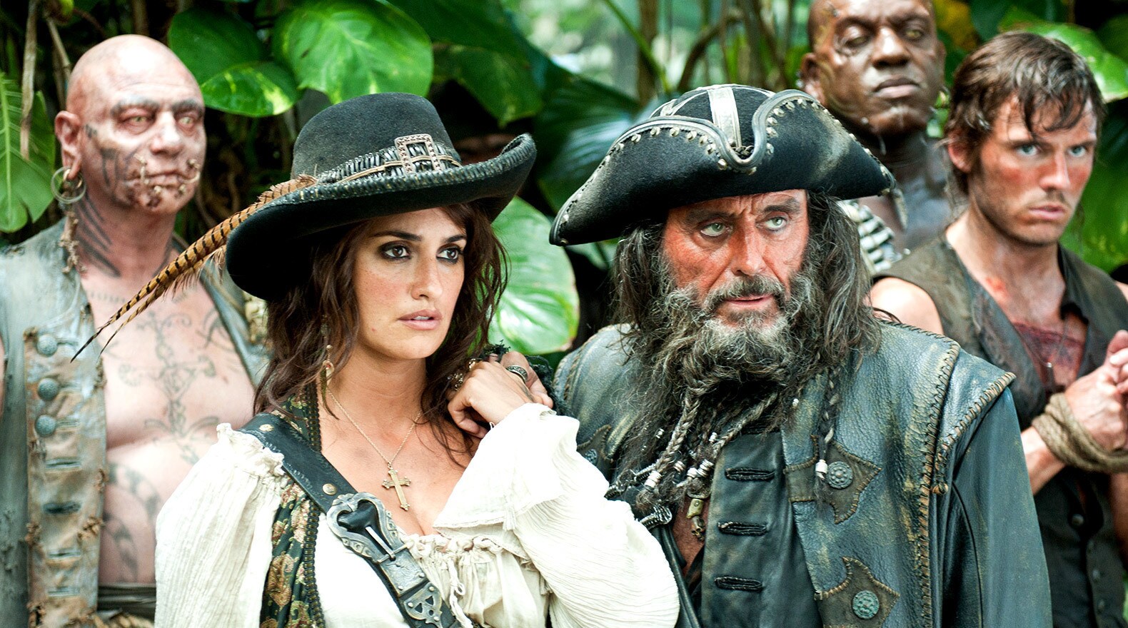 In search for the Fountain of Youth, Blackbeard and Angelica traverse a mysterious island in the ...