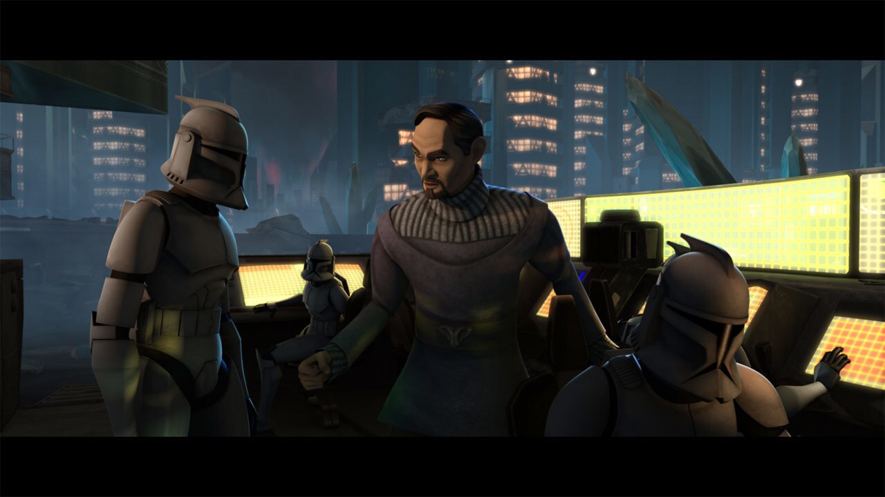 The blockade trapped Alderaan’s Senator Bail Organa, who had led a relief mission bringing food a...