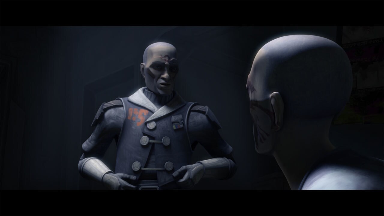Mace and the disguised Obi-Wan apprehend Rako, and question him -- not so much for answers, but t...