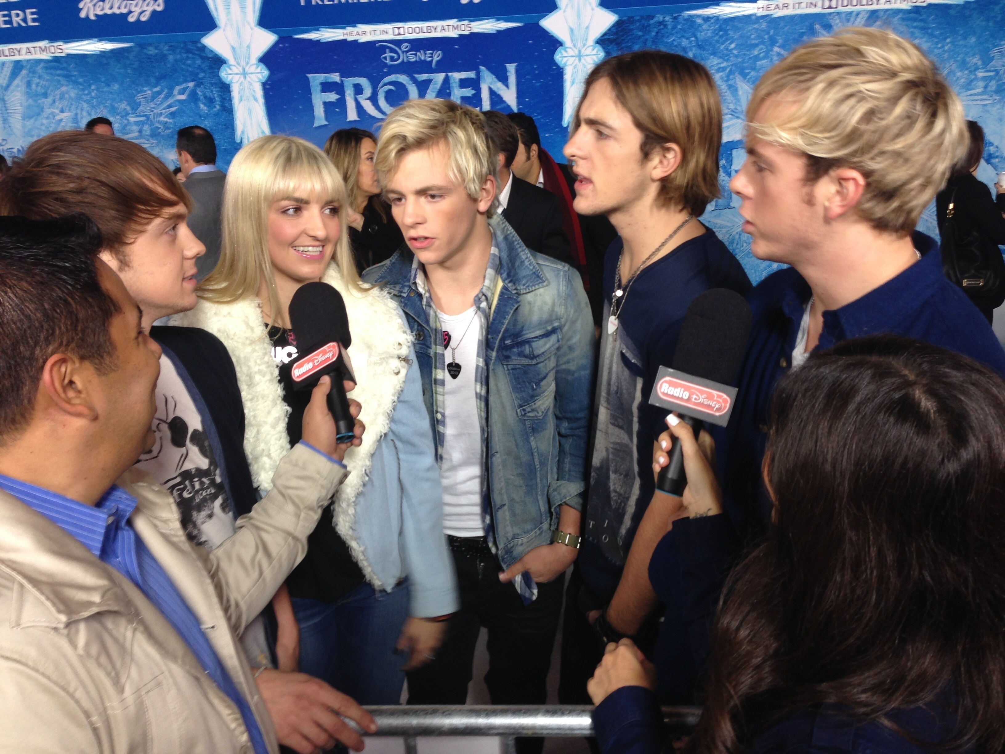 R5 at the Frozen Movie Premiere