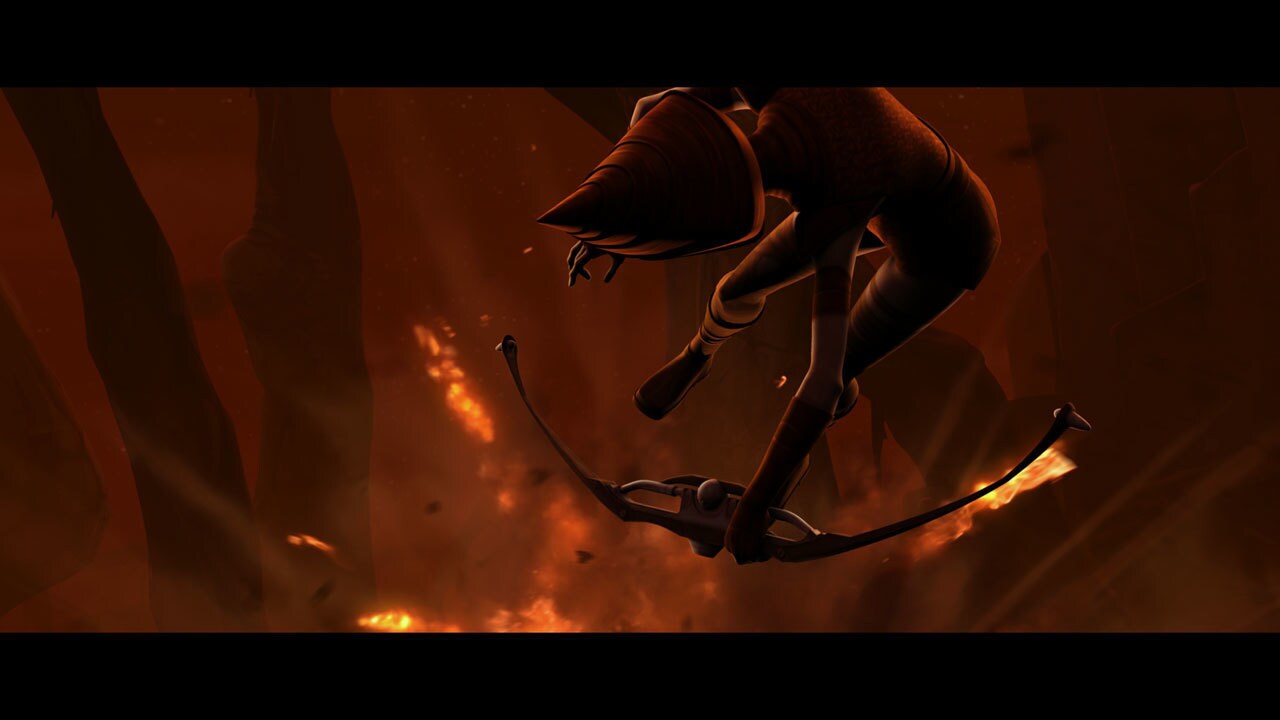Interrupting the Nightsisters celebration of Ventress's return, the skies erupt in flames as vult...