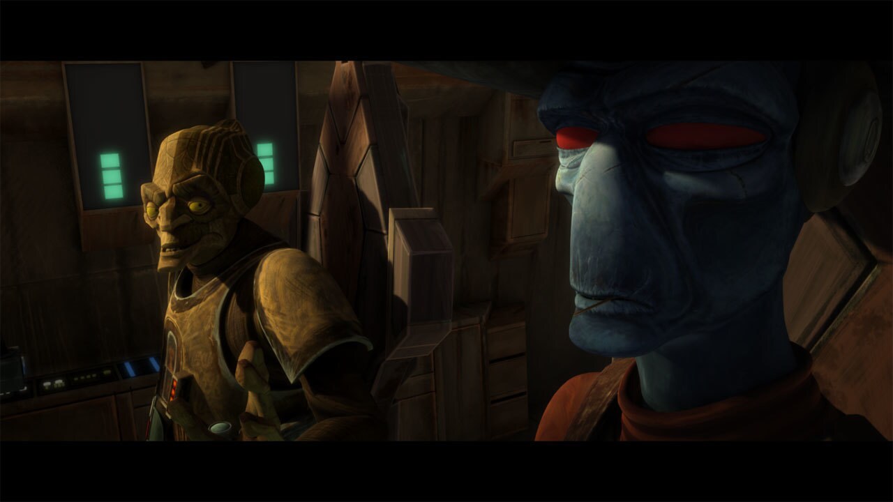 Aboard the junker, Eval contacts Count Dooku to arrange a rendezvous on Serenno. Bane is growing ...