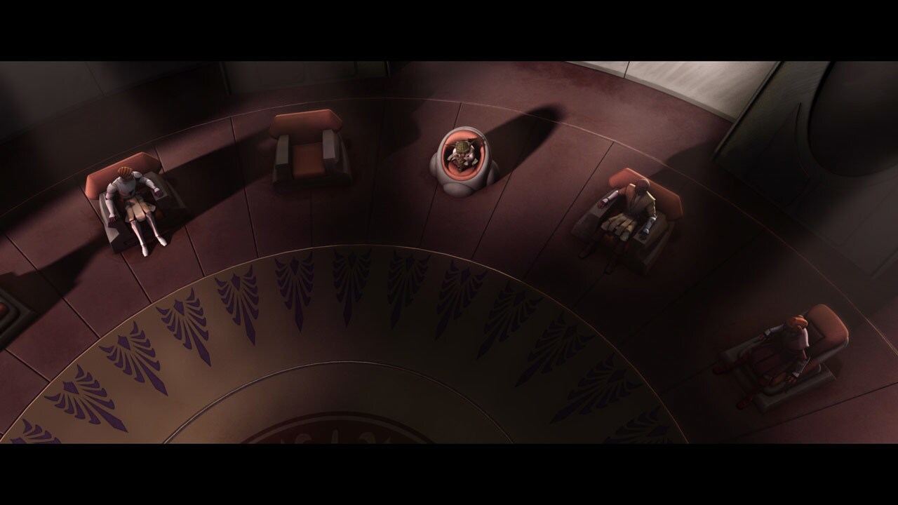 At the Jedi Temple, the Council discusses their suspicions that the InterGalactic Banking Clan ha...